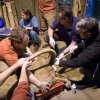 Na umělé inseminaci lvice Ginni se podílel mezinárodní tým odborníků ze Zoo Praha a berlínského institutu Leibniz IZW. Foto: Petr Hamerník, Zoo Praha.